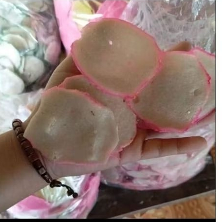 Kerupuk Mentah Rasa Gurih 500 Gram | Kerupuk Upil Mentah Gurih Renyah Goreng Pasir / Minyak
