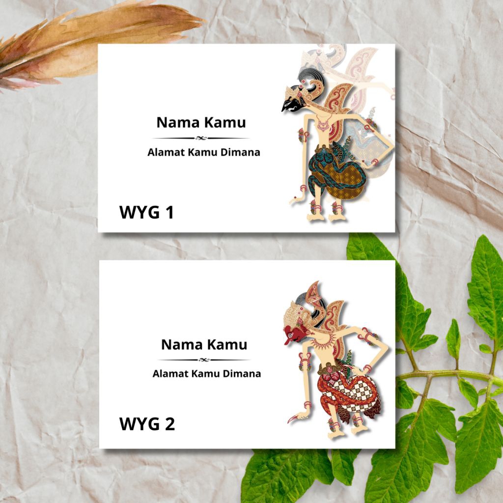 Amplop Kondangan Motif Wayang isi 50 pcs/Custom Nama