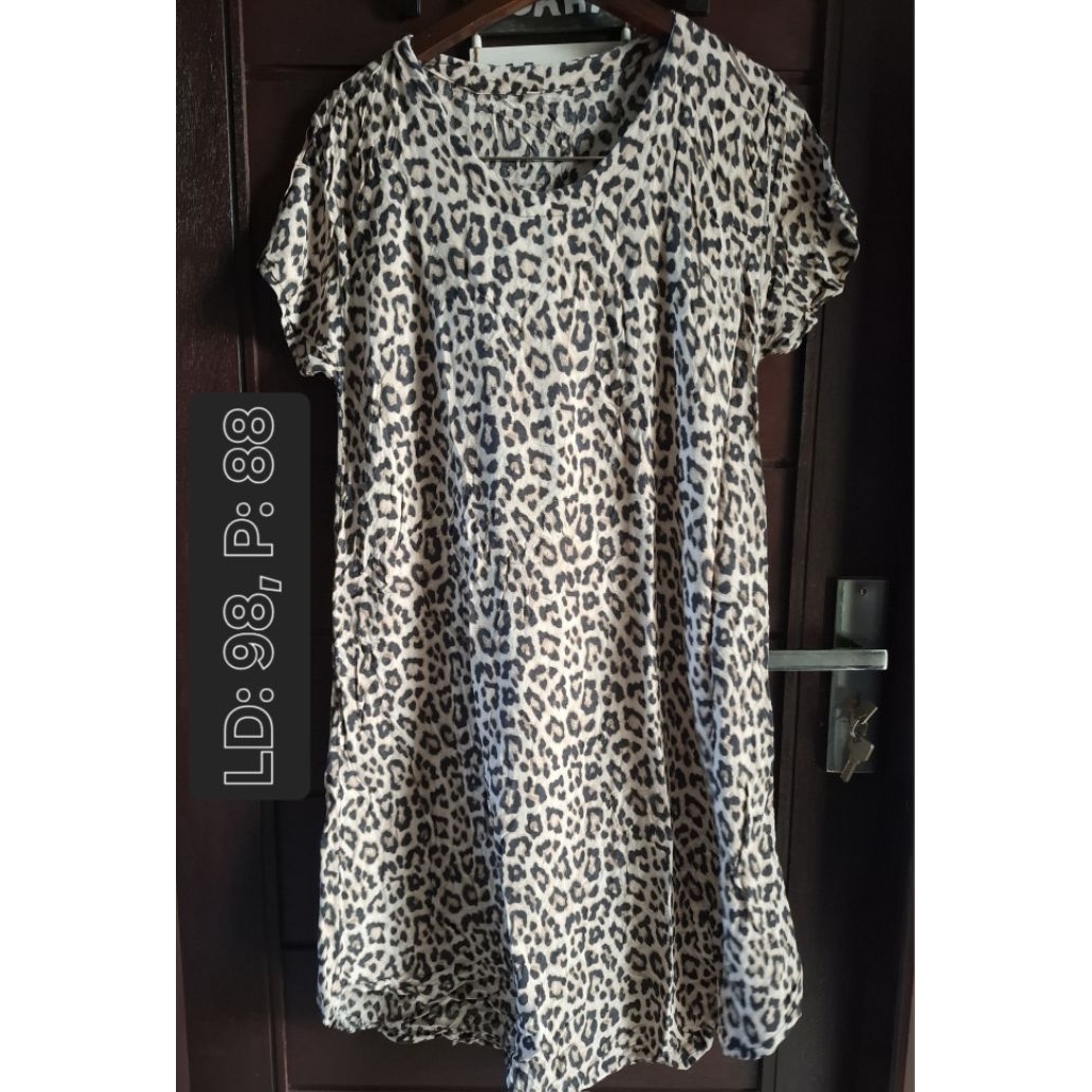 Dress satin / Lingerie / daster pelon / ol bunga2 preloved