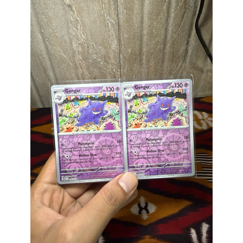Gengar 094/165 Holo/Reverse Scarlet & Violet 151 English - Kartu Pokemon TCG Original