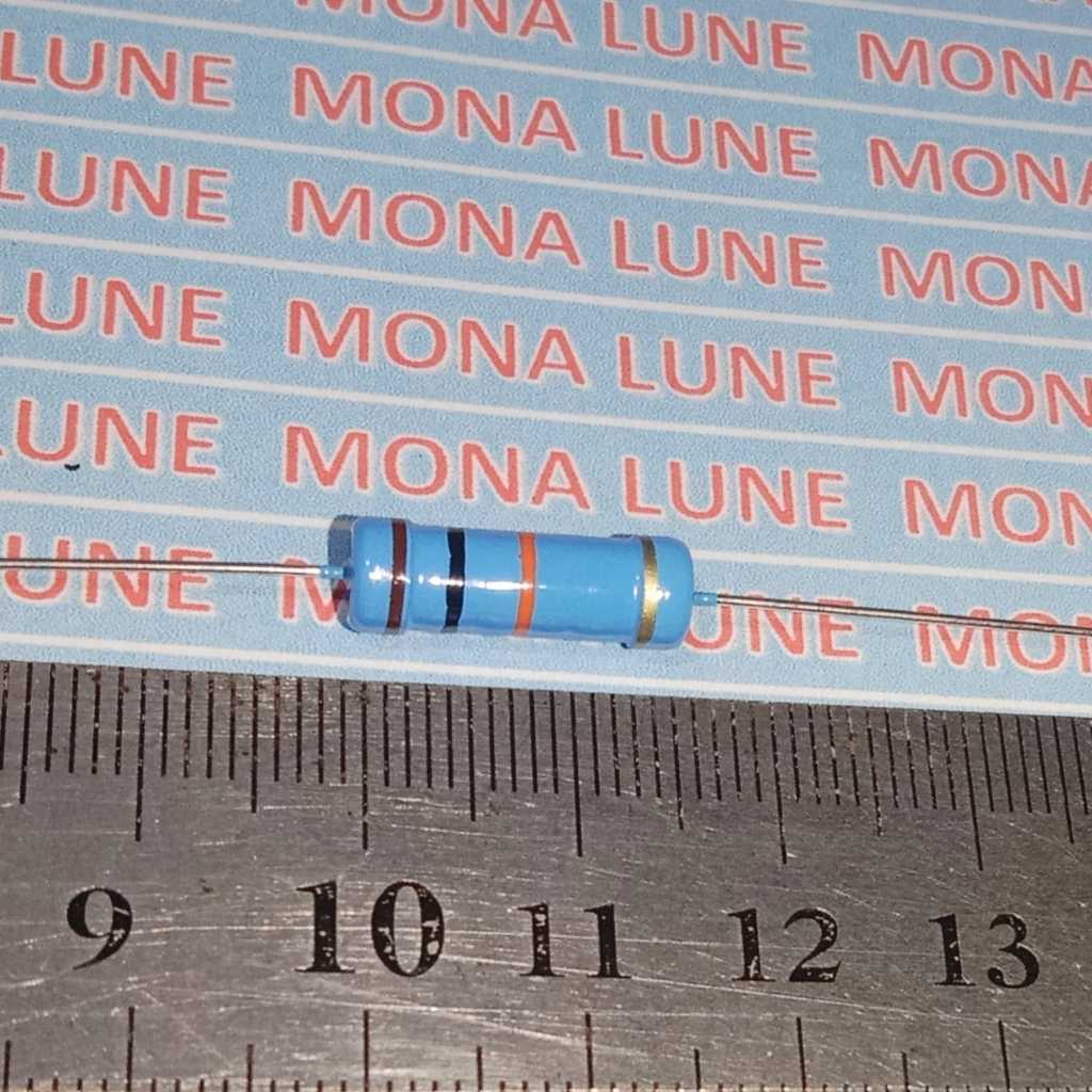 BIRU 10K 3W 5% resistor 10 k 3 watt  10 kilo ohm 3 w 3watt 5 persen 10k 3w 10000 OHM