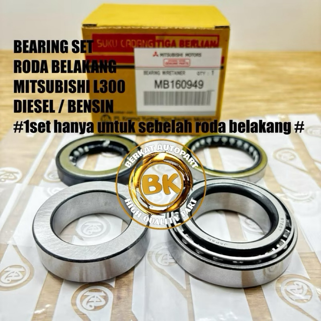 BEARING RODA BELAKANG SEBELAH SET MITSUBISHI L300 BENSIN DIESEL SOLAR DISEL RR LAHAR ( 1 SET 1 RODA 