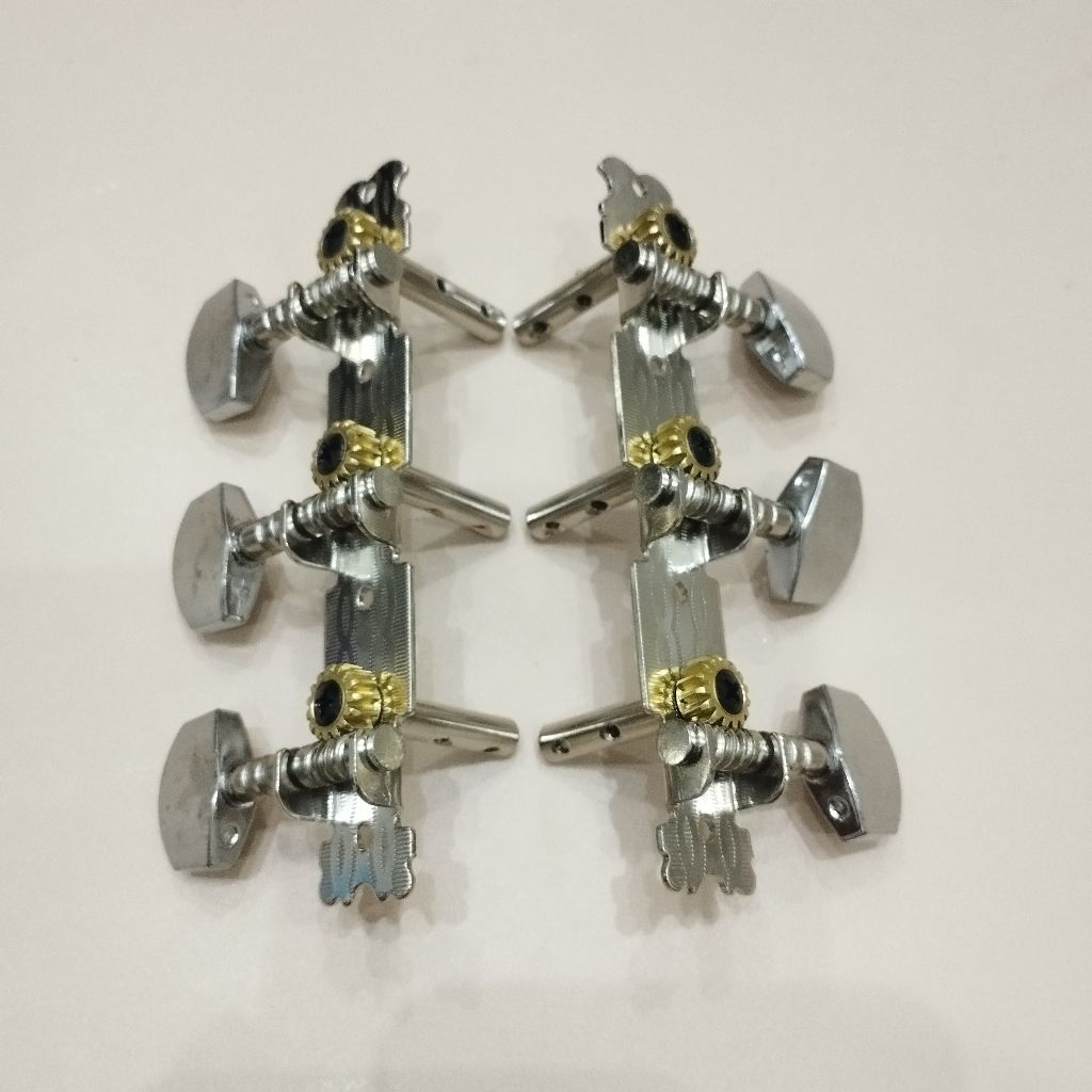 Dryer Gitar Akustik String Chrome Besi - Tuning Machine Acoustic (3R+3L)