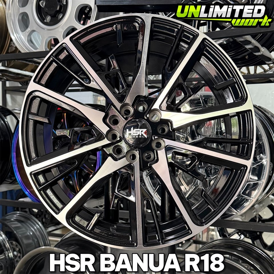 Velg Model Oem R18 HSR Banua PCD 5X100 - 5X120 Velg Mobil FT86 Avanza Xenia Yaris Altis BMW E36 E90