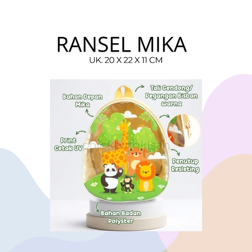 [.PB] Tas Bingkisan Model Ransel Mika Karakter Untuk Ultah Ulang Tahun Birthday Anak | Tas Bingkisan