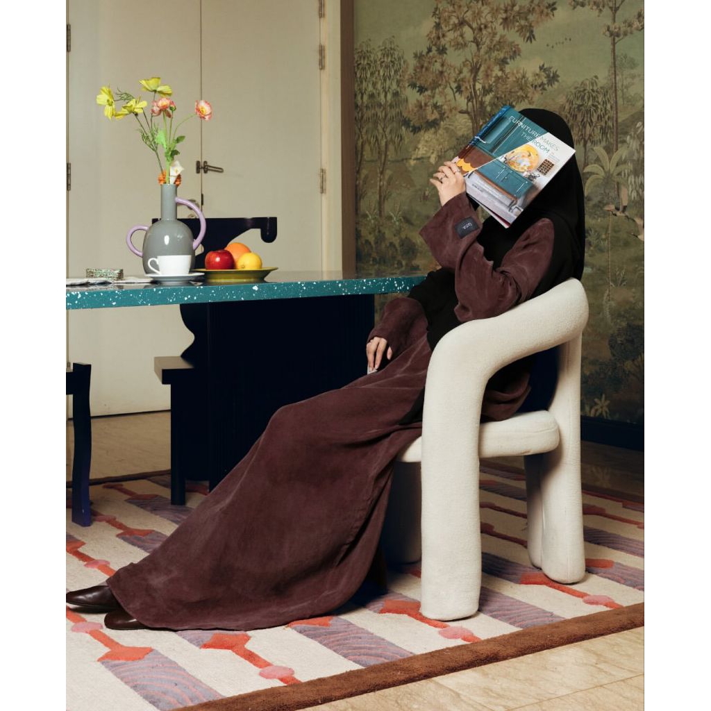 LEYA TALA 3.0 ABAYA WARNA PLUM BY TAZA TOP NOTCH NUBUCK SILK NEIMA 2.0 BURGUNDY BLACK L FINA ABAYA S