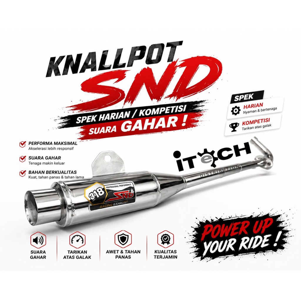 Knalpot Racing SND Jupiter, Jupiter z, supra 125, karisma spek kompetisi, road race dan harian