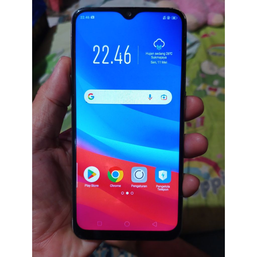 hp oppo a7 ori ram 4/64 normal minus