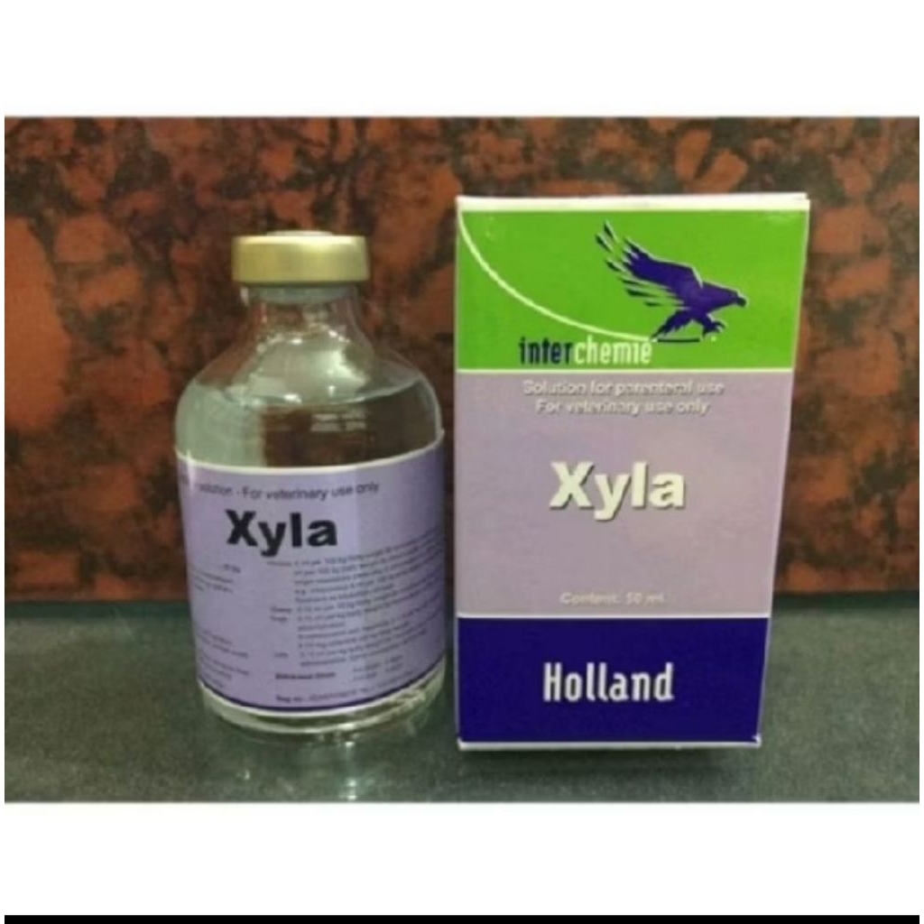 XYLA HOLLAND 50 Ml Obat Sedatif Atau Penenang Analgesik untuk Premedikasi Hewan Original Import