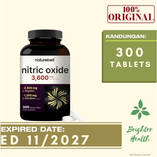 NatureBell Nitric Oxide Supplement for Men & Women – Pre-Workout Formula with L-Arginine & L-Citrull