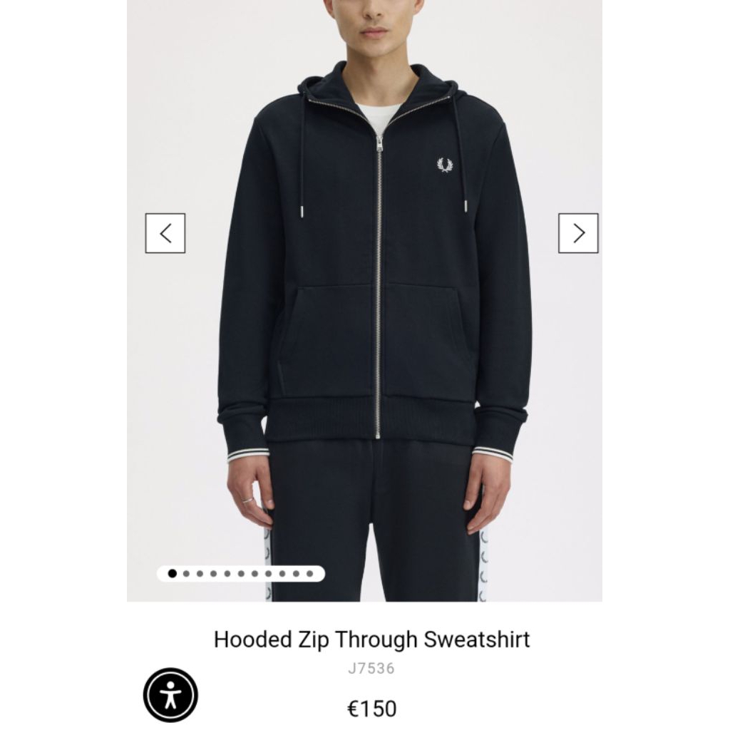 Fred Perry Hoodie Zip Sweatshirt