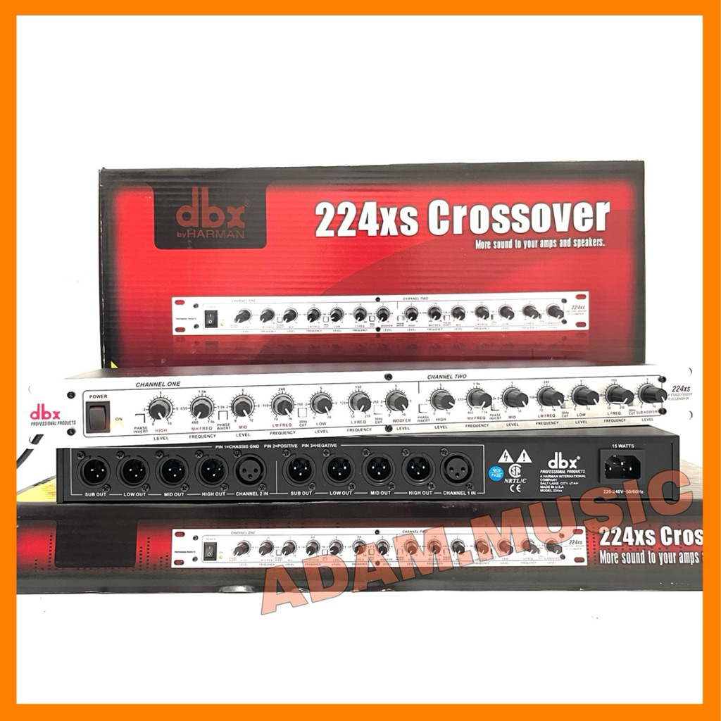 Crossover DBX 224XS + Sub 4 way dbx224xs crossover 224 Xs Bagus Murah Bestseller ( Bisa COD )