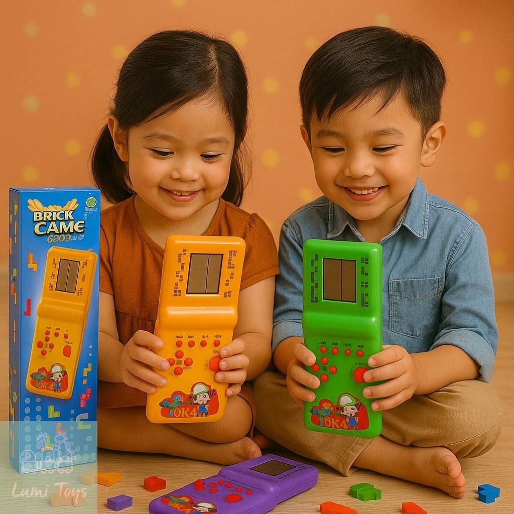 Mainan Brick Game Tetris Gimbot Jadul - Game boy Anak Laki Perempuan