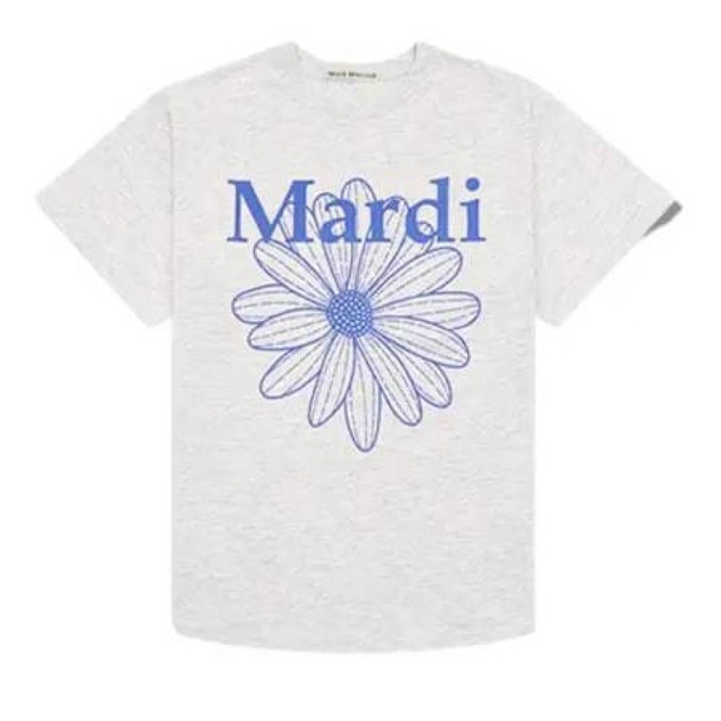 Tshirt Mardi Mercredi Flower Misty Grey / Kaos Mardi Mercredi