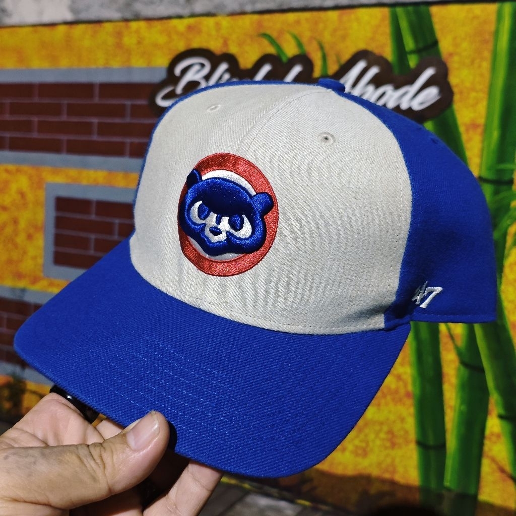 Topi Baseball MLB Chicago Cubs 47 Brand Cooperstown Collection Vintage Style