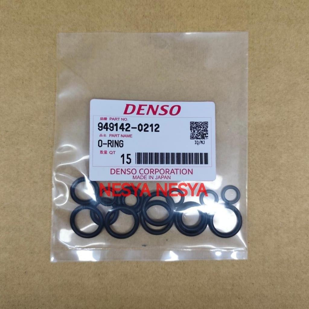15 PCS BUAH BIJI Seal Sil O-Ring O Ring Oring LENGKAP SATU SET untuk Koneksi Selang Pipa AC Mobil Su