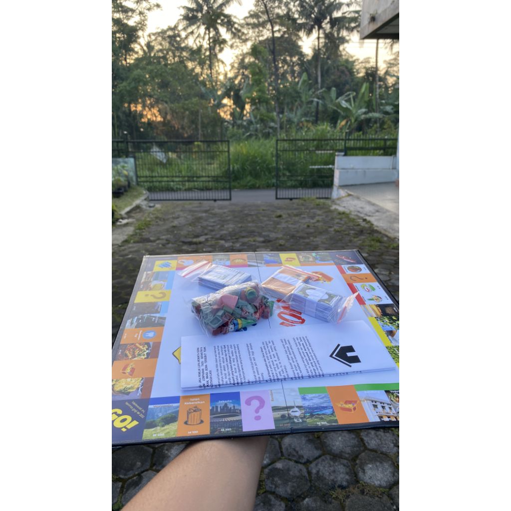 Monopoli Nusantara Kota-Kota Indonesia Fresh Design Bahan Premium size 35x35 | Mainan Edukasi | Mono