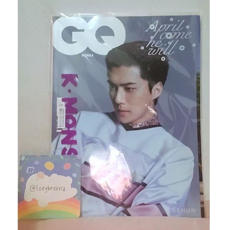 OFFICIAL MAGAZINE MAGZ GQ 2022 SEHUN EXO COVER SEALED