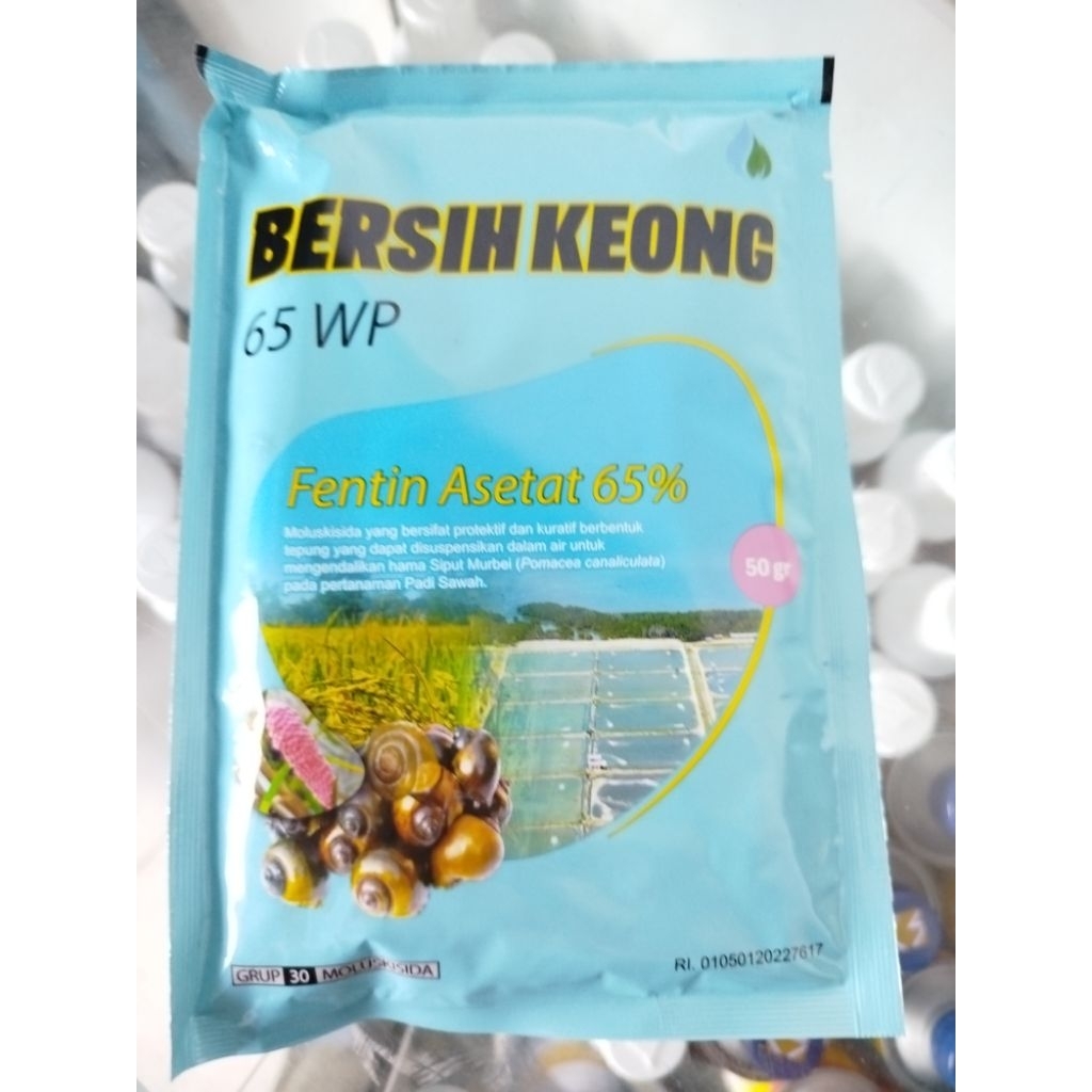 Bersih Keong 65 W 50gr racun keong, obat siput