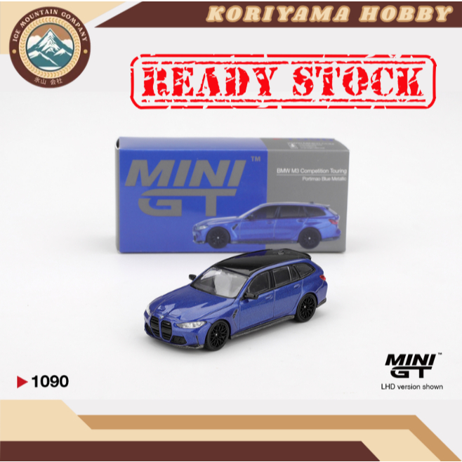 Mini GT 1090 BMW M3 Competition Touring Portimao Blue Metallic MiniGT