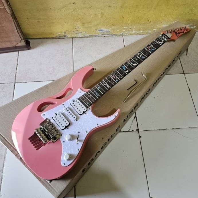 Gitar ibanez jem pia custom PU GNB korea new