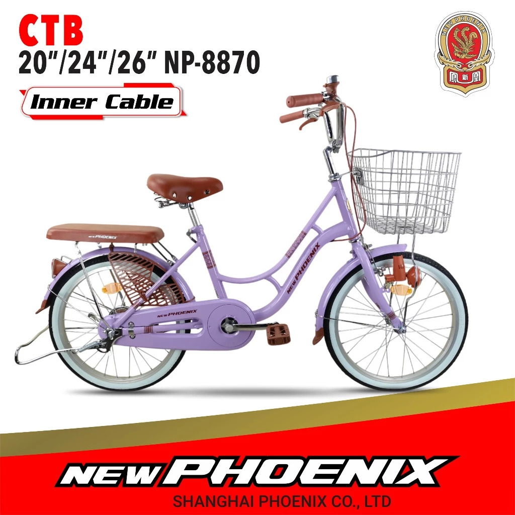 Sepeda Mini 26 inch CTB Phoenix 8870 Sepeda Mini Keranjang Perempuan
