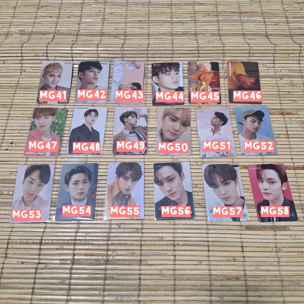 Seventeen Mingyu HMV RARE Photocards PC