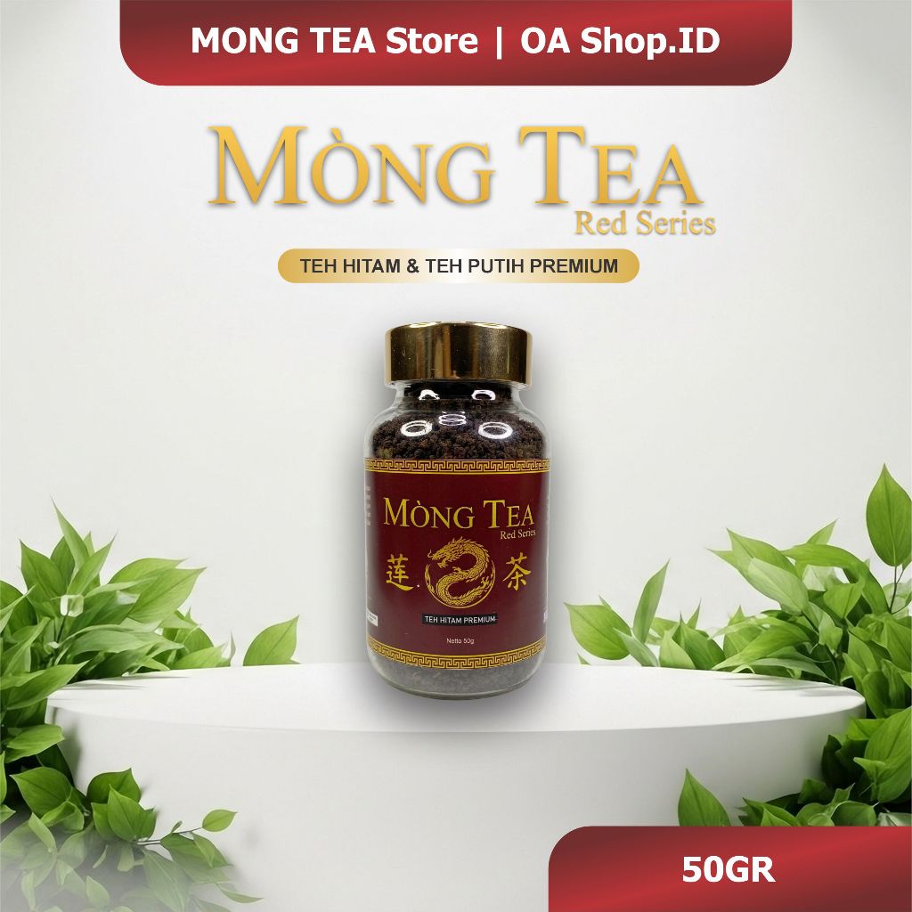 Mong Tea Teh Hitam Premium Teh Putih Murni 50gr Original - Teh Kesehatan Herbal Berkhasiat Liong Tea