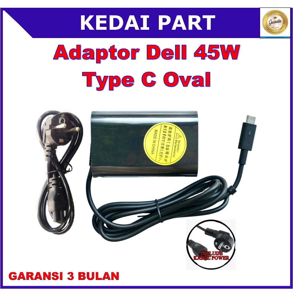 Adaptor Charger Dell Latitude 5289 5290 2-In-1 7212 7285 7370 7389 7390 2-In-1