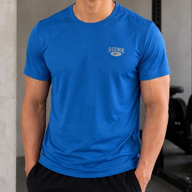 SALE 70% Reebok Original Tshirt Kaos Dry Fit Men Pria Cowok Lengan Pendek