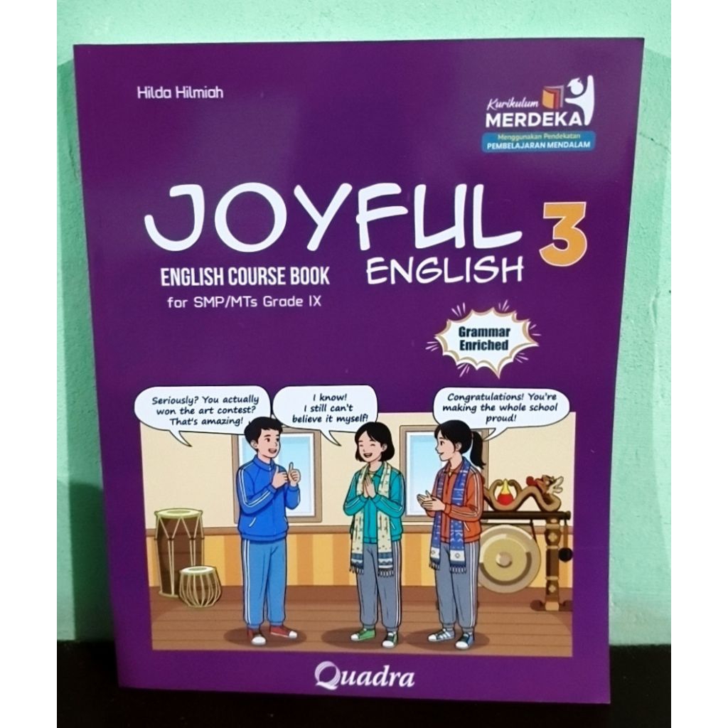Joyful English Bahasa Inggris Kelas 9 SMP Kurikulum Merdeka Quadra