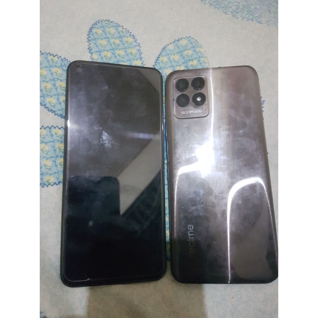 REALME 8i LCD+FRAME+BACKDOOR+BATRE ORIGINAL COPOTAN REALME 8i