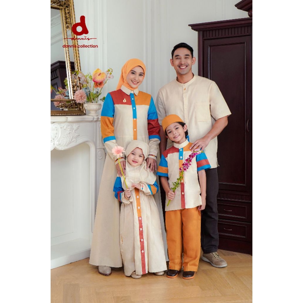 Sarimbit dannis Naima terbaru/gamis wanita dewasa by dannis collection