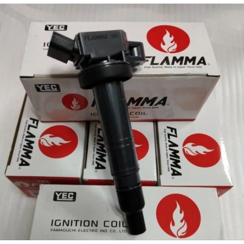 { 1pc } Coil Pengapian ORIGINAL YEC Flamma JAPAN INNOVA / FORTUNER BENSIN / INNOVA REBORN / HILUX BE