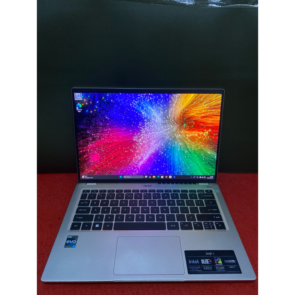 Acer swift 3 intel evo i7-12700h ram 16 gb ssd 1 tb oled 2.8k fullset dus
