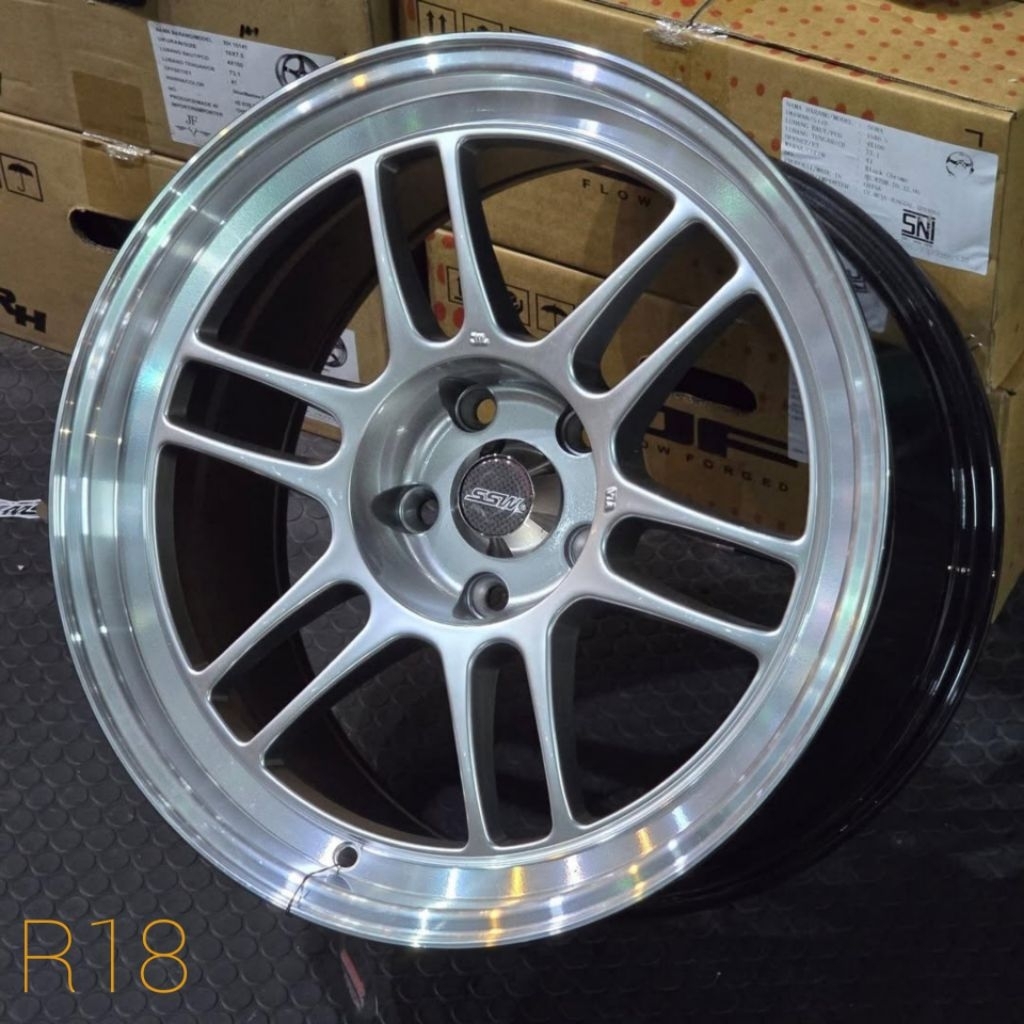 velg racing ring 18 ENKEI RPF1 LEBAR 9,5 ET 15 SSW S165 ORIGINAL THAILAND R18 velg racing mobil Inno