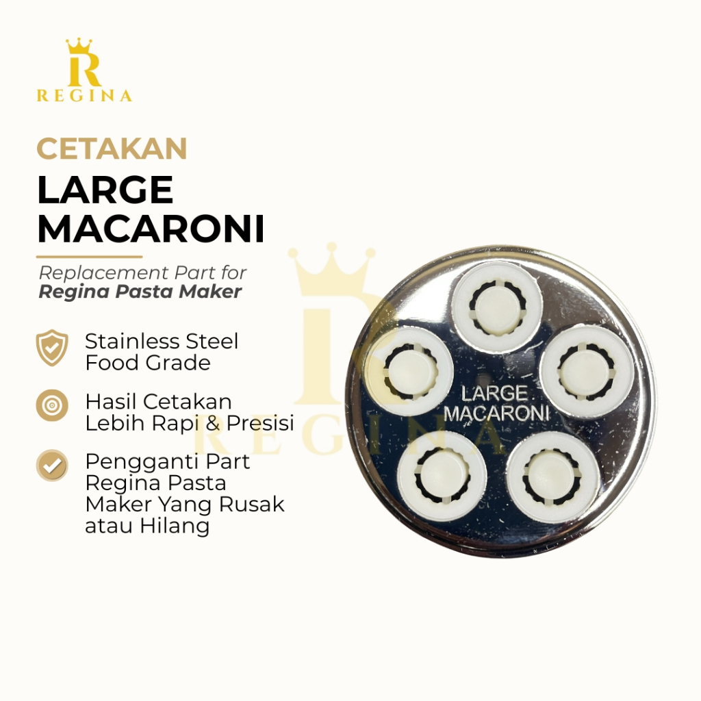 Part Cetakan Large Macaroni Regina Pasta Maker Original Italy Cetakan Makaroni