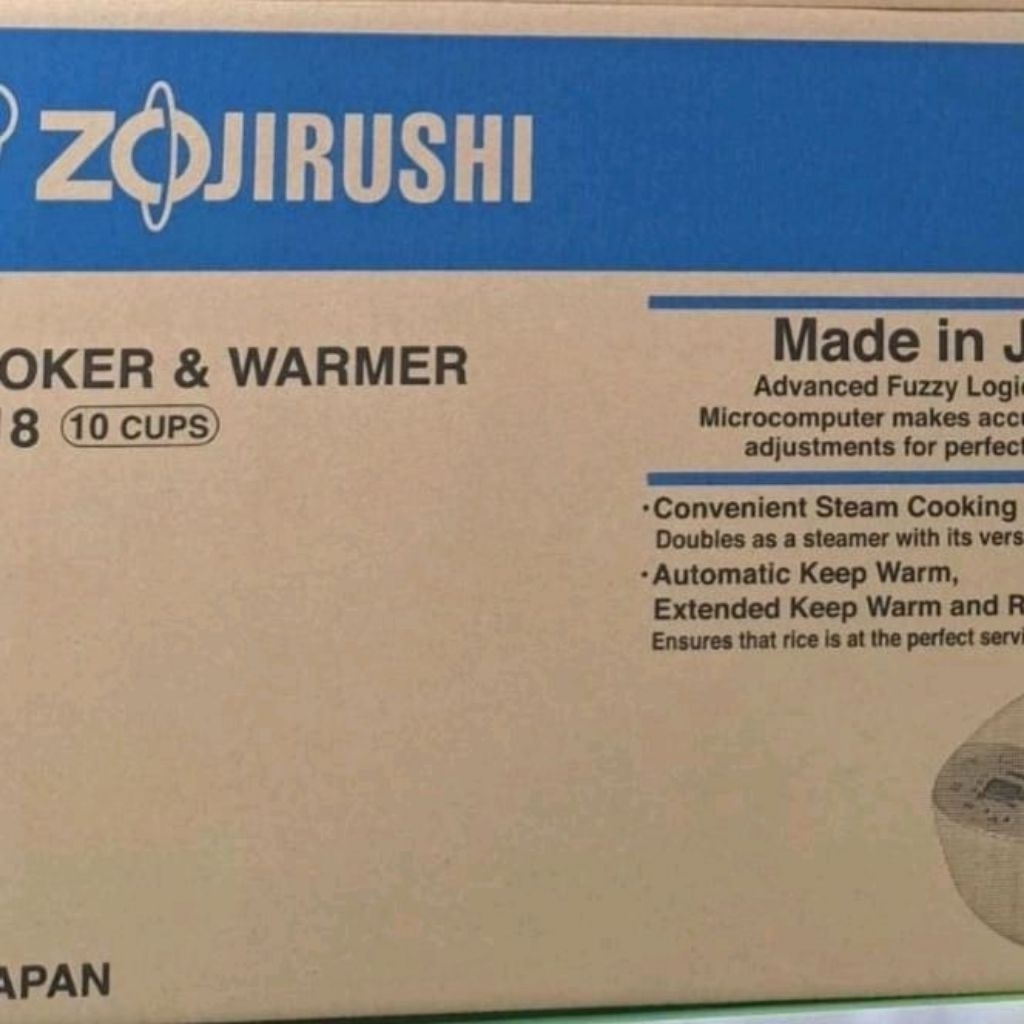 ZOJIRUSHI RICE COOKER 1,8 LITER NL AAQ18 PENANAK NASI MADE IN JAPAN