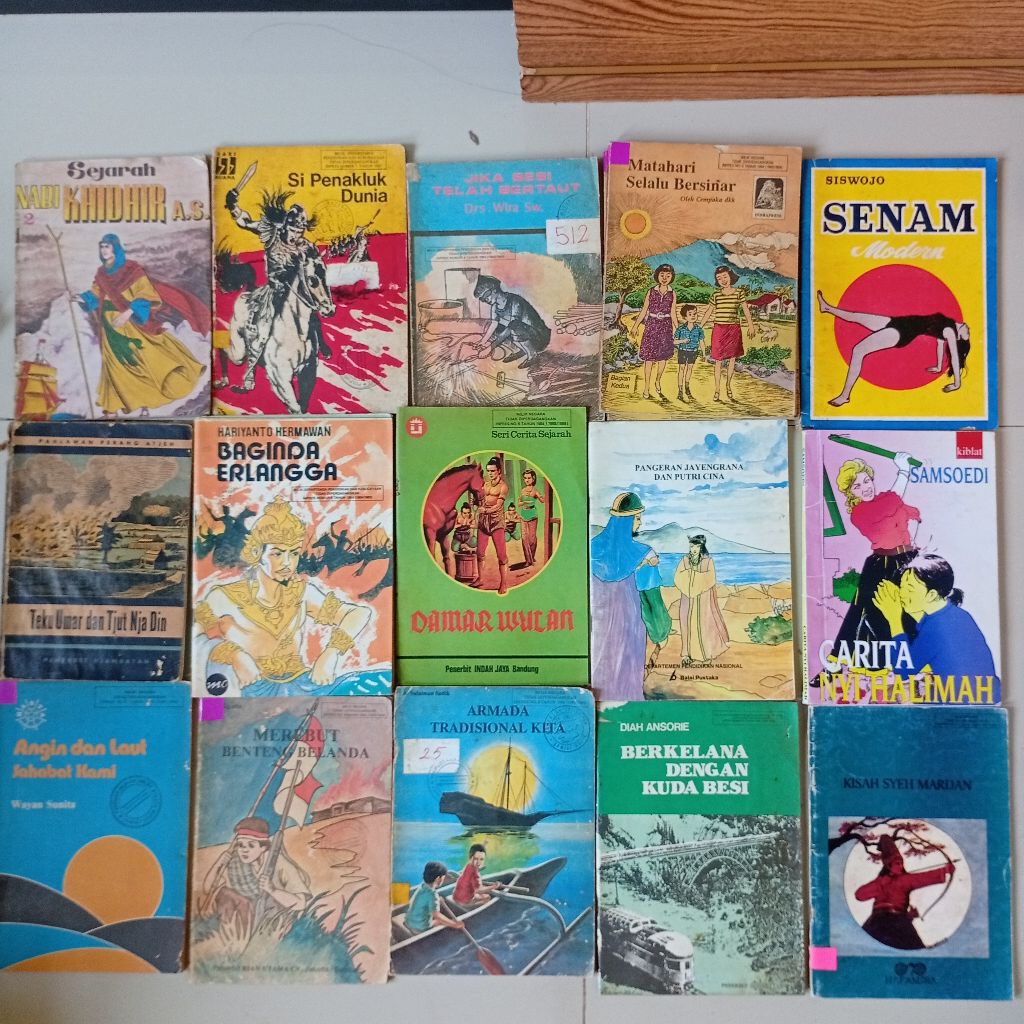 Buku jadul kumpulan balai pustaka DLL original