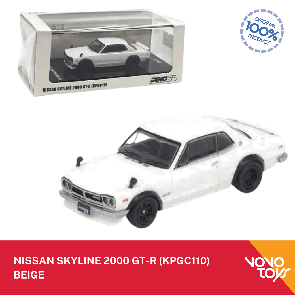Inno 1/64 Nissan Skyline 2000 GT-R (KPGC110) Beige