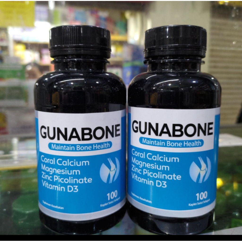 GUNABONE Coral Calsium Magnesium  Zinc Vit D3 isi 100