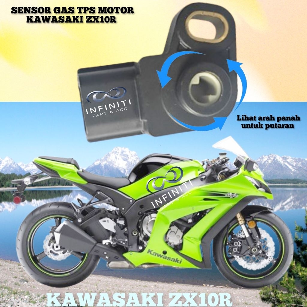 SENSOR GAS TPS MOTOR KAWASAKI ZX10R ZX-10R TAHUN 2011-2015
