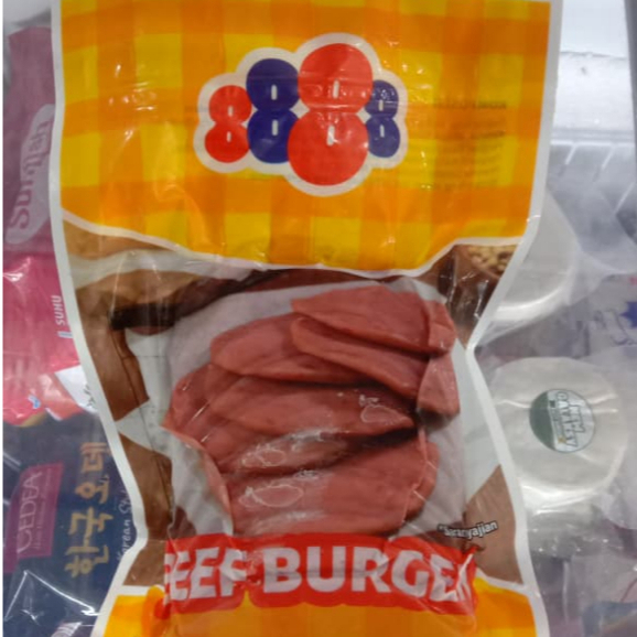 Beef Burger 8888 Mini Isi 10 Pcs 250gr