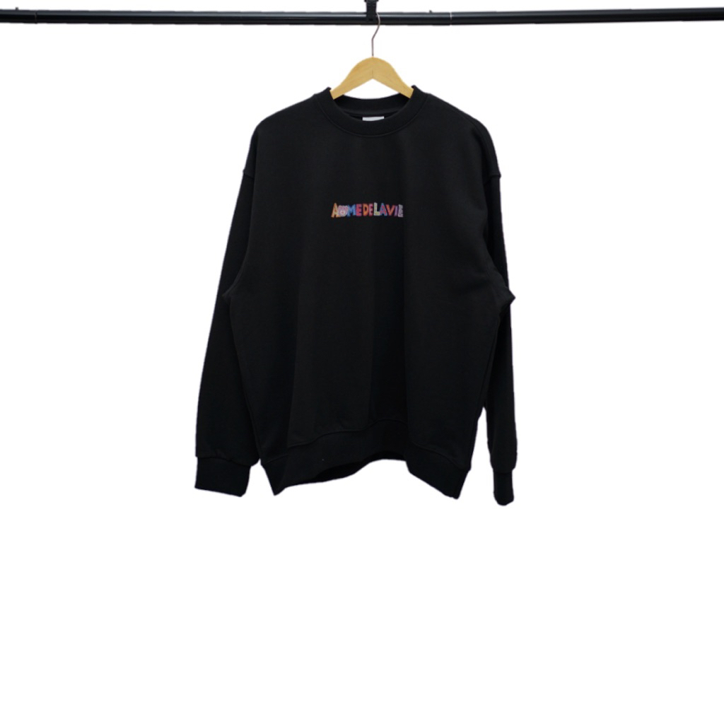 ADLV BELLY COLLAGE LOGO SWEATSHIRT BLACK (100% Original)