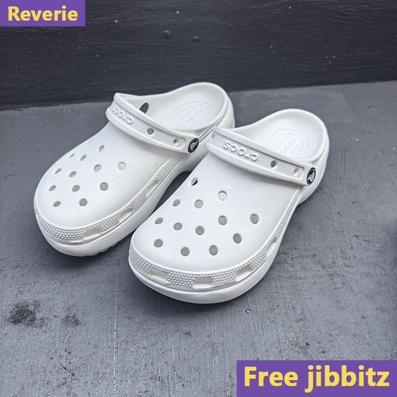 Sandals Pria & Wanita Crocs Classic Clog Putih - Anti Selip, Nyaman, Anti Air