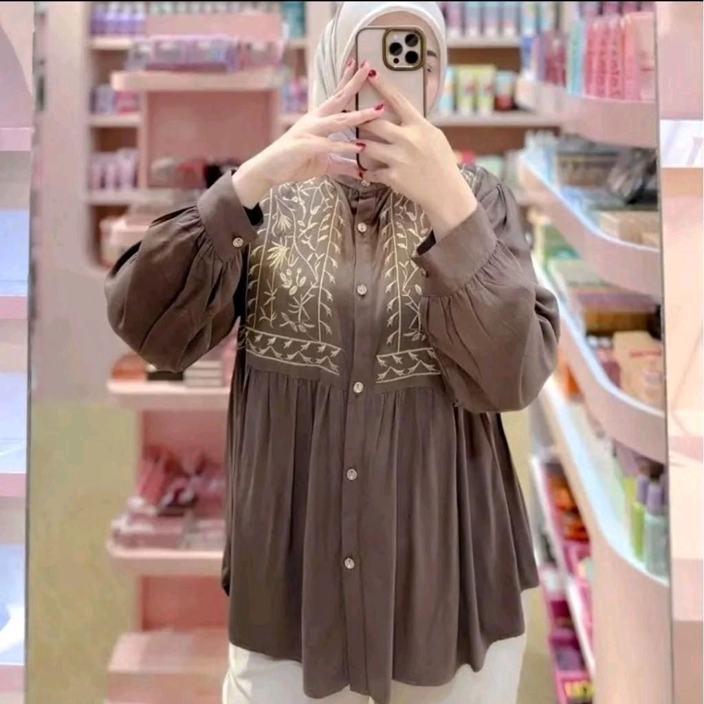atasan rayon twill