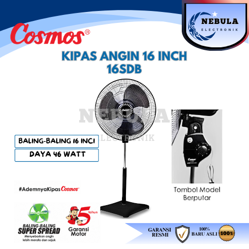 KIPAS ANGIN COSMOS 16 INCH-16SDB /STAND FAN COSMOS 16INCH-16SDB