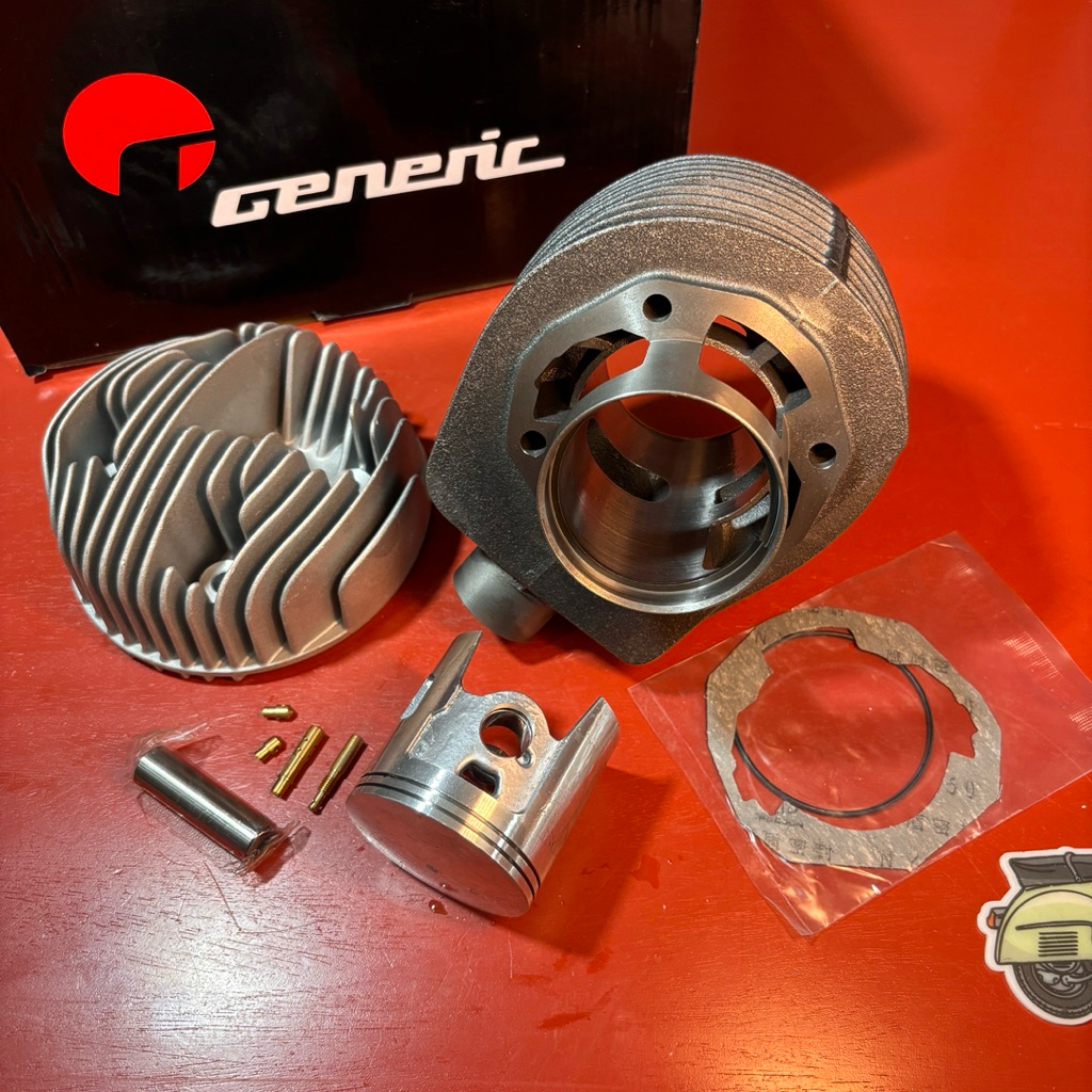 CYLINDER BLOK HEAD SET Merk GENERIC 177cc Vespa Largeframe