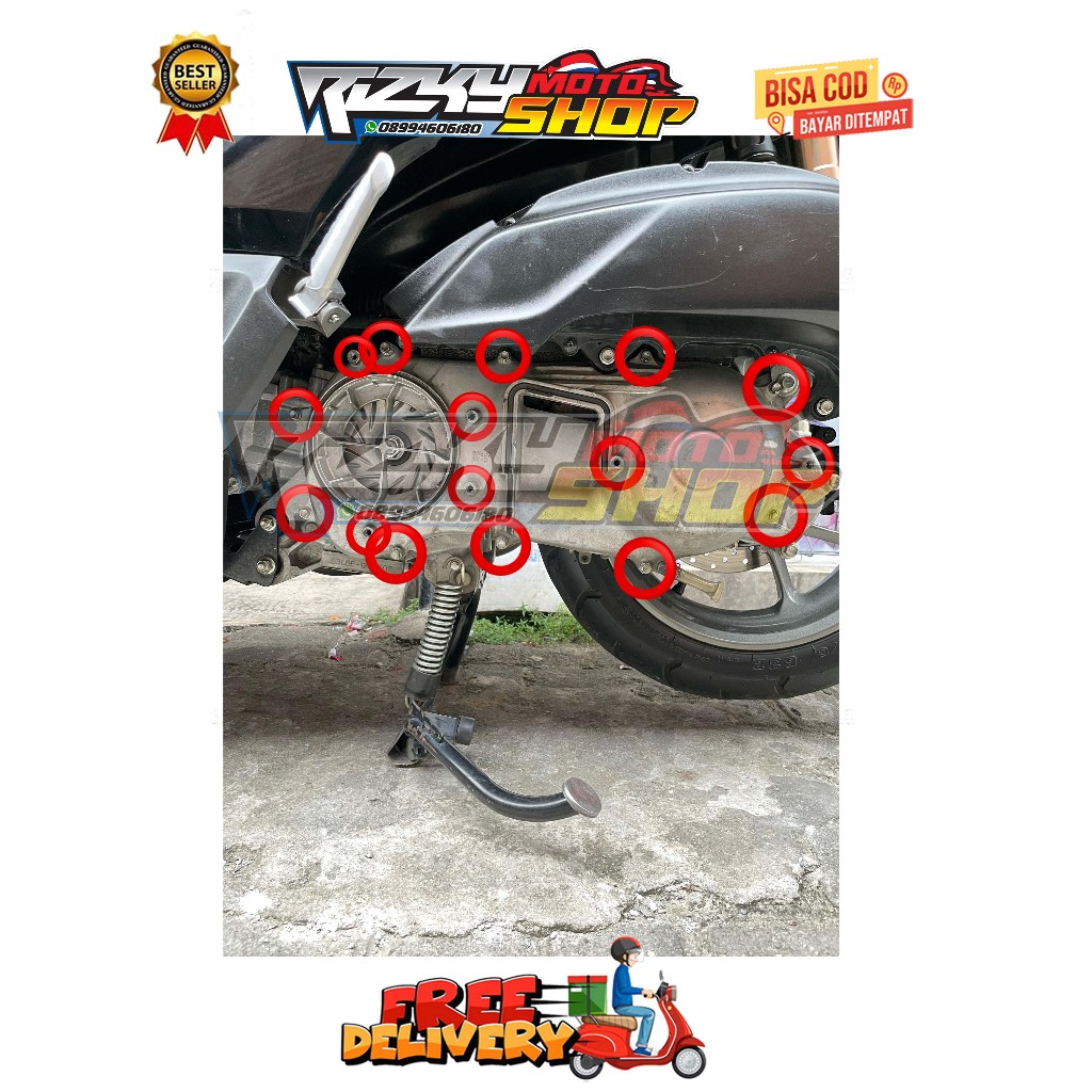 AEROX NMAX N-MAX OLD NEW NEO LEXI TURBO - KNALPOT KRENGKES CVT MUR RODA STANG GEAR BOX SEGITIGA ARM 