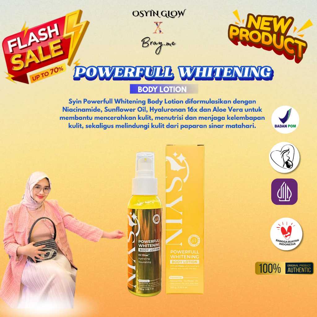 POWERFULL WHITENING Body Lotion 100ml Osyin Glow
